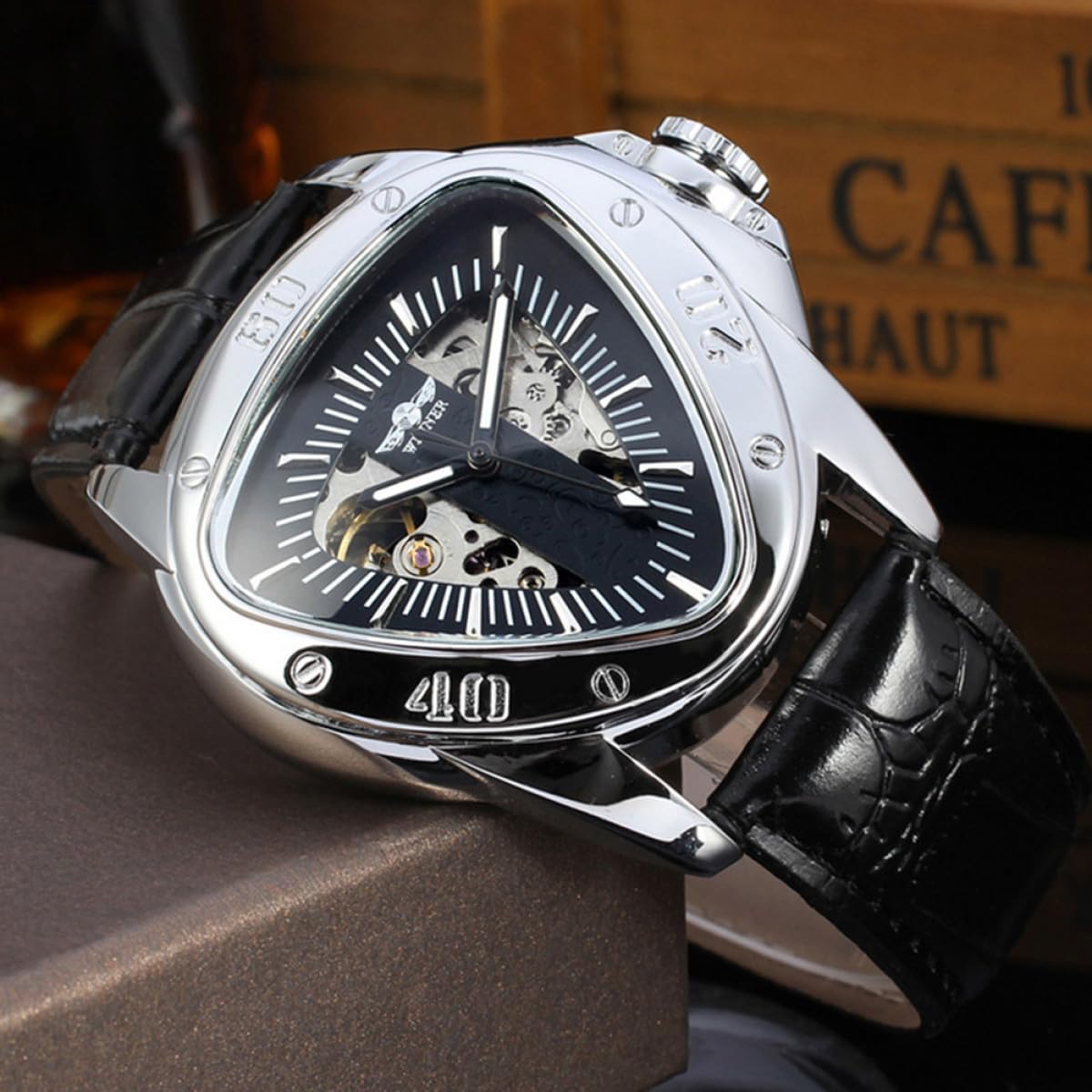 2 Pz orologio meccanico da uomo orologio da polso automatico orologi automatici orologio automatico da uomo orologi da watch vegito men orologio meccanico automatico Black