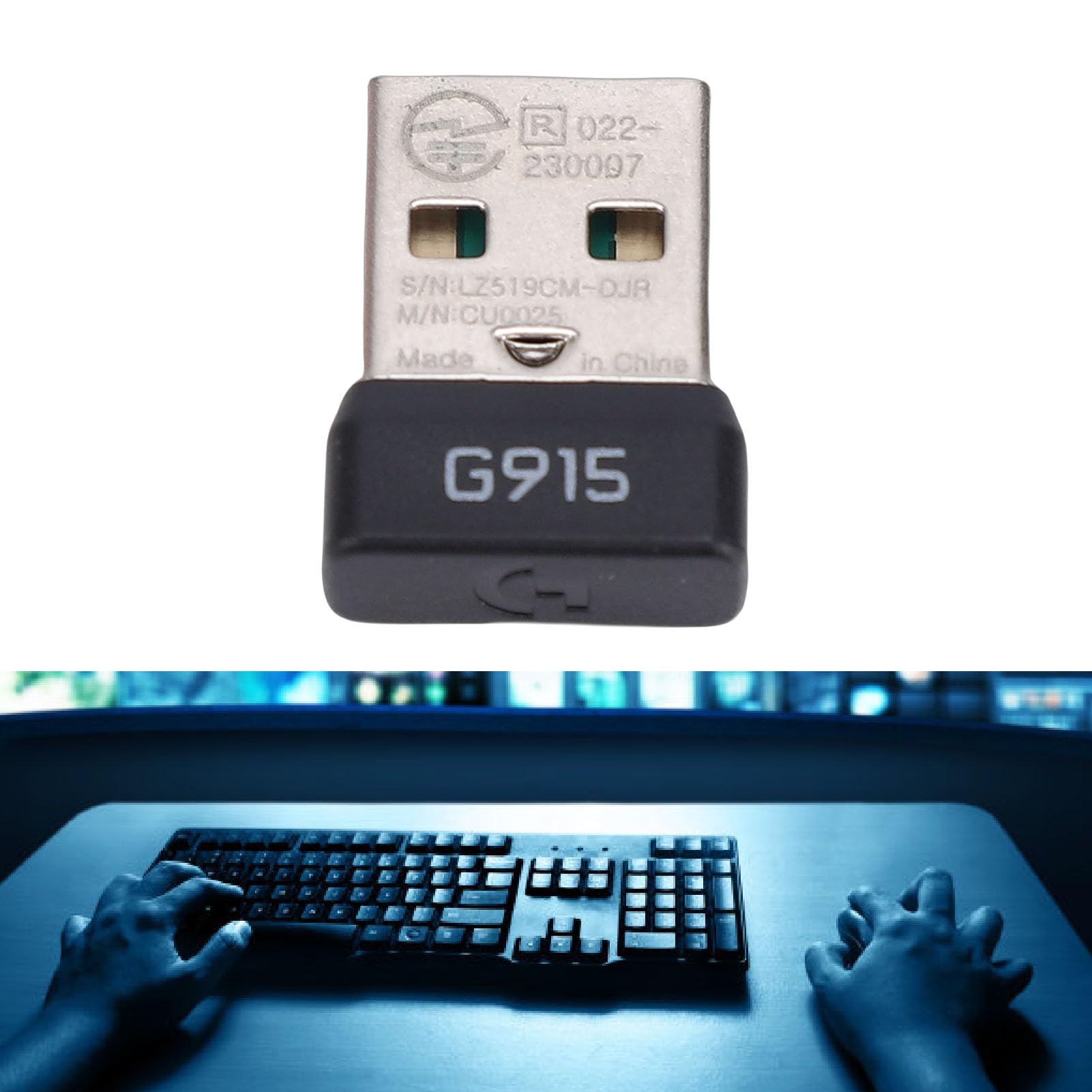Dongle USB Adaptateur Récepteur pour Clavier Mécanique Sans Fil G913 G915 G913TKL G915TKL