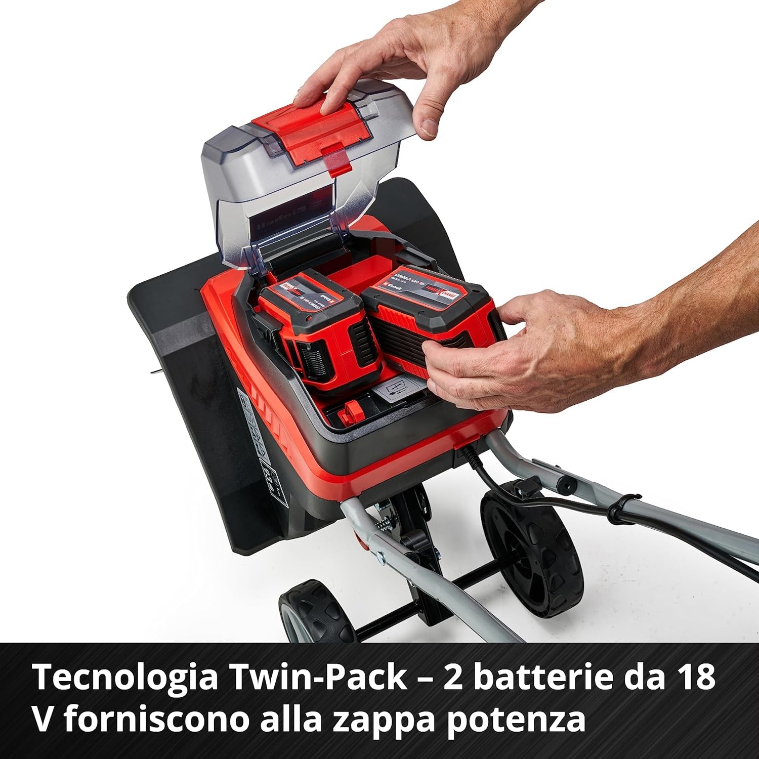 einhell 3431200 Zappatrice a Batteria Ge-CR 30 Li-Solo, Rosso