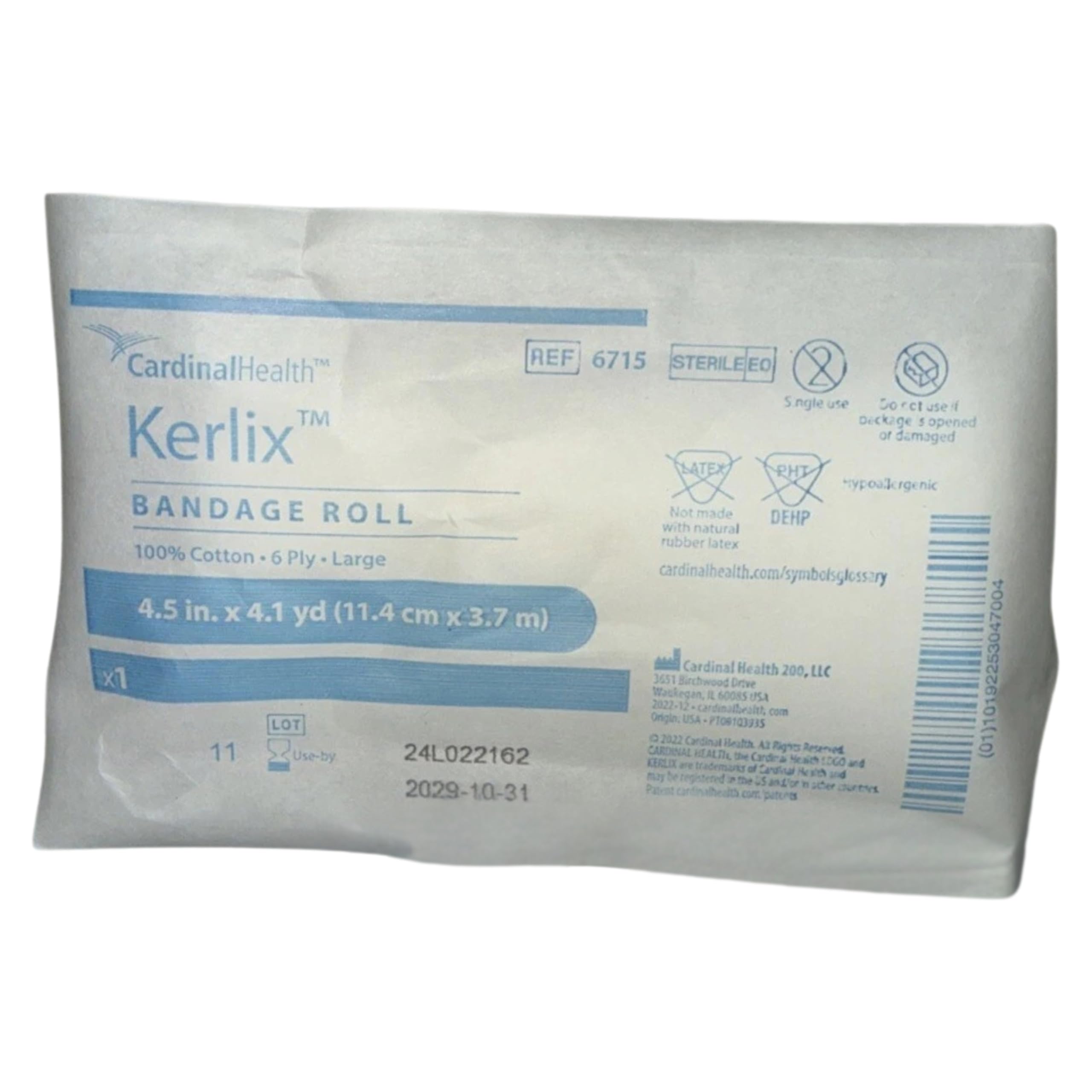 Amazon.com: Kerlix AMD-Antimicrobial Gauze Dressing Bandage Roll, 4.5X4.1 Yards Sterile, 1 ea : Health & Household Amazon.com: Kerlix AMD-Antimicrobial Gauze Dressing Bandage Roll, 4.5X4.1 Yards Sterile, 1 ea : Health & Household