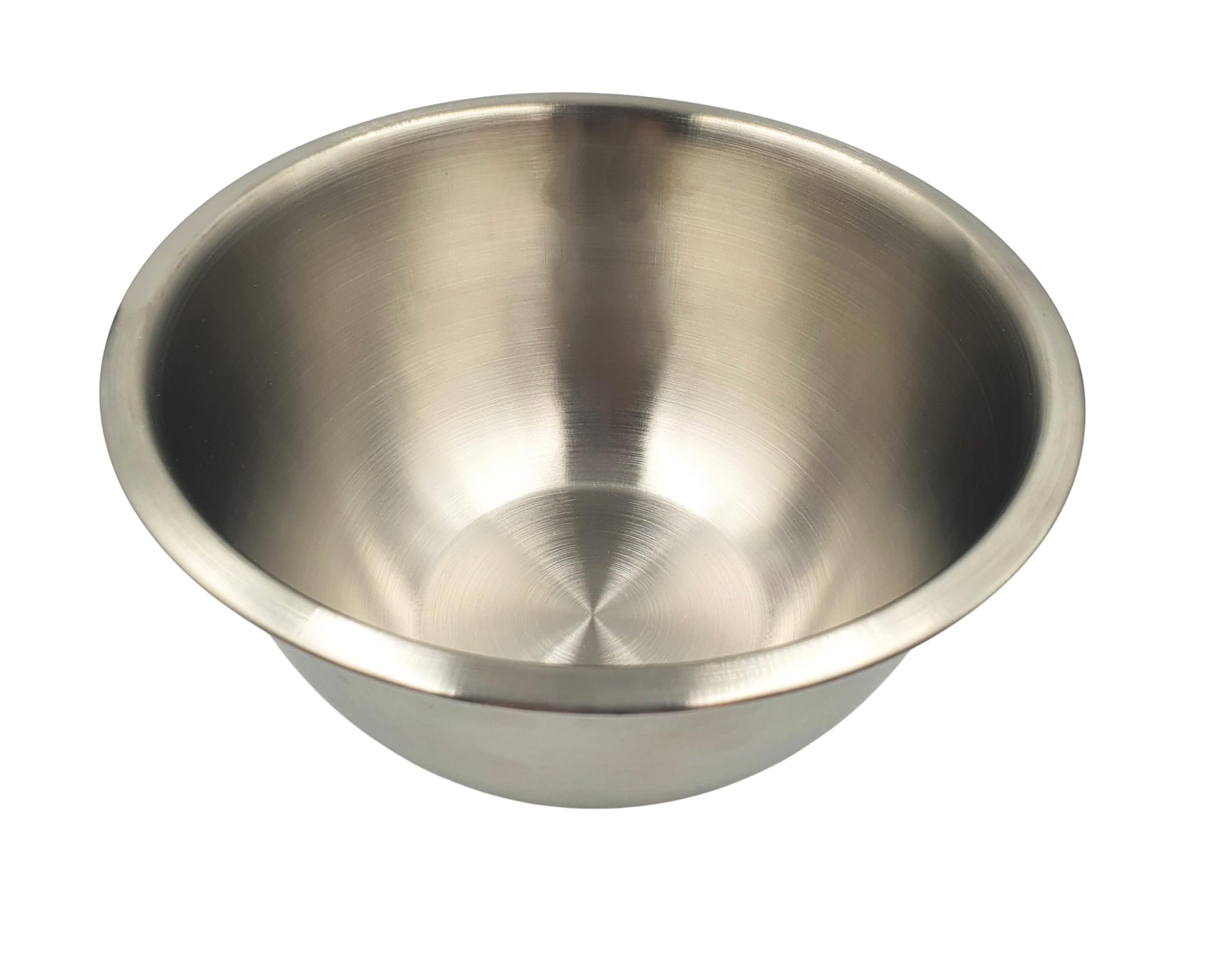 Fackelmann Mixing Bowl 22cm, Stainless Steel, Extra Deep, Food Safe, Baking Cooking Preparing, Medium Dish, Fridge & Freezer Safe, Durable & Lightweight, Versatile, Rimmed Nesting Bowls, 2400ml