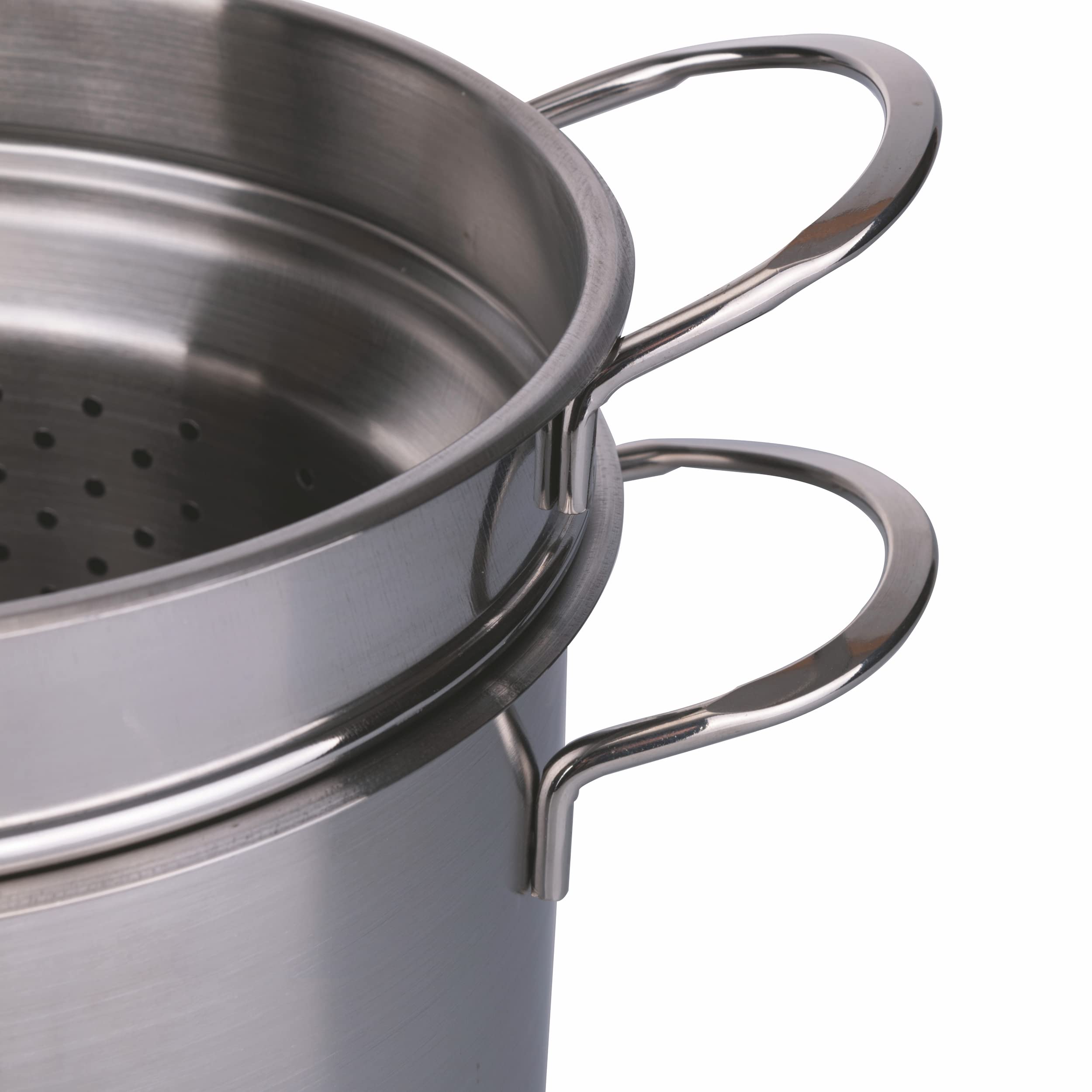 Spaghettiera 7 l con cestello e coperchio in vetro, in acciaio inox, SìChef
