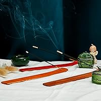 Vista 7 de Handmade Wooden Incense Stick Holder Wood Incense Burner Ash Holder Trays for Sticks Home Utilities Accessories and Buddha Hall(24 Pieces)