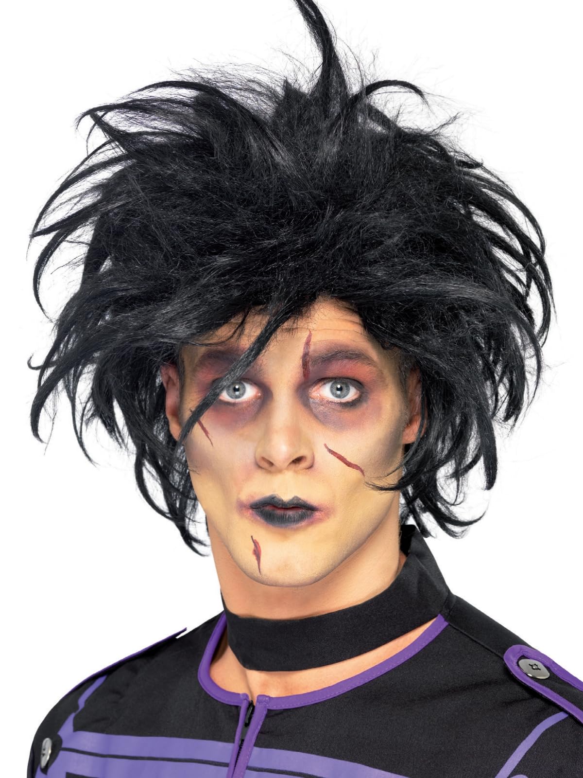 Fancy Dress Psycho Wig Black Adult OS