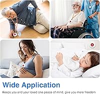 Vista 14 de Daytech Wireless Caregiver Pager Call Button for Elderly at Home Life Alert Systems for Seniors Disabled Patient 1 Emergency Watch 1 Receiver