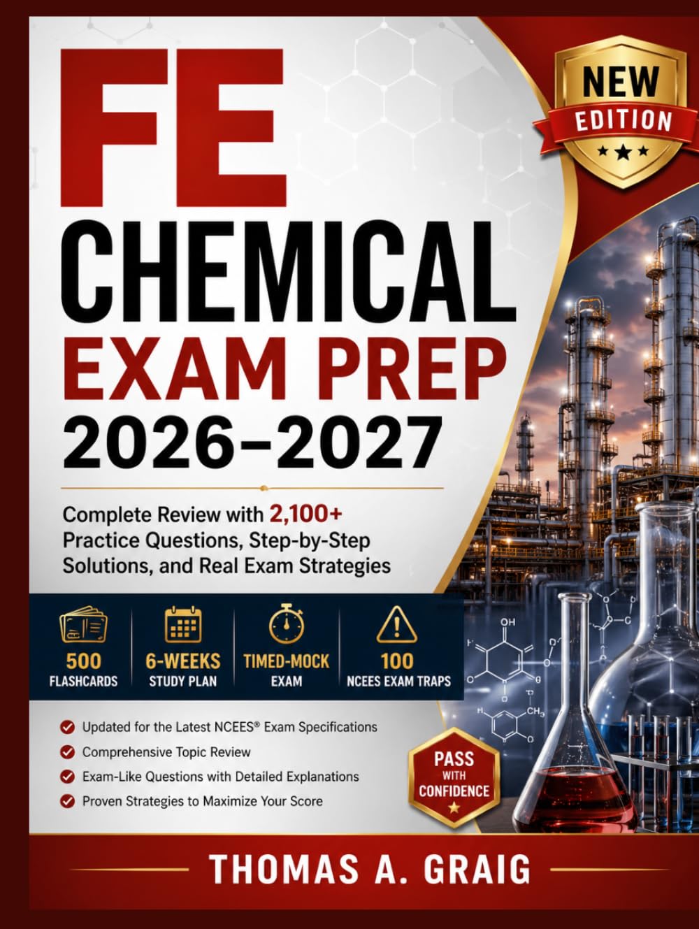 FE Chemical Exam Prep 2026–2027: Complete Review with 2,100+ Practice Questions, Step-by-Step Solutions, and Real Exam Strategies