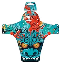 Vista 10 de PF1 - Guardabarros delantero para bicicleta de montaña MTB. Compatible con bicicletas de 24”, 26”, 27,5”, 29”, tamaño grande y bicicletas anchas.