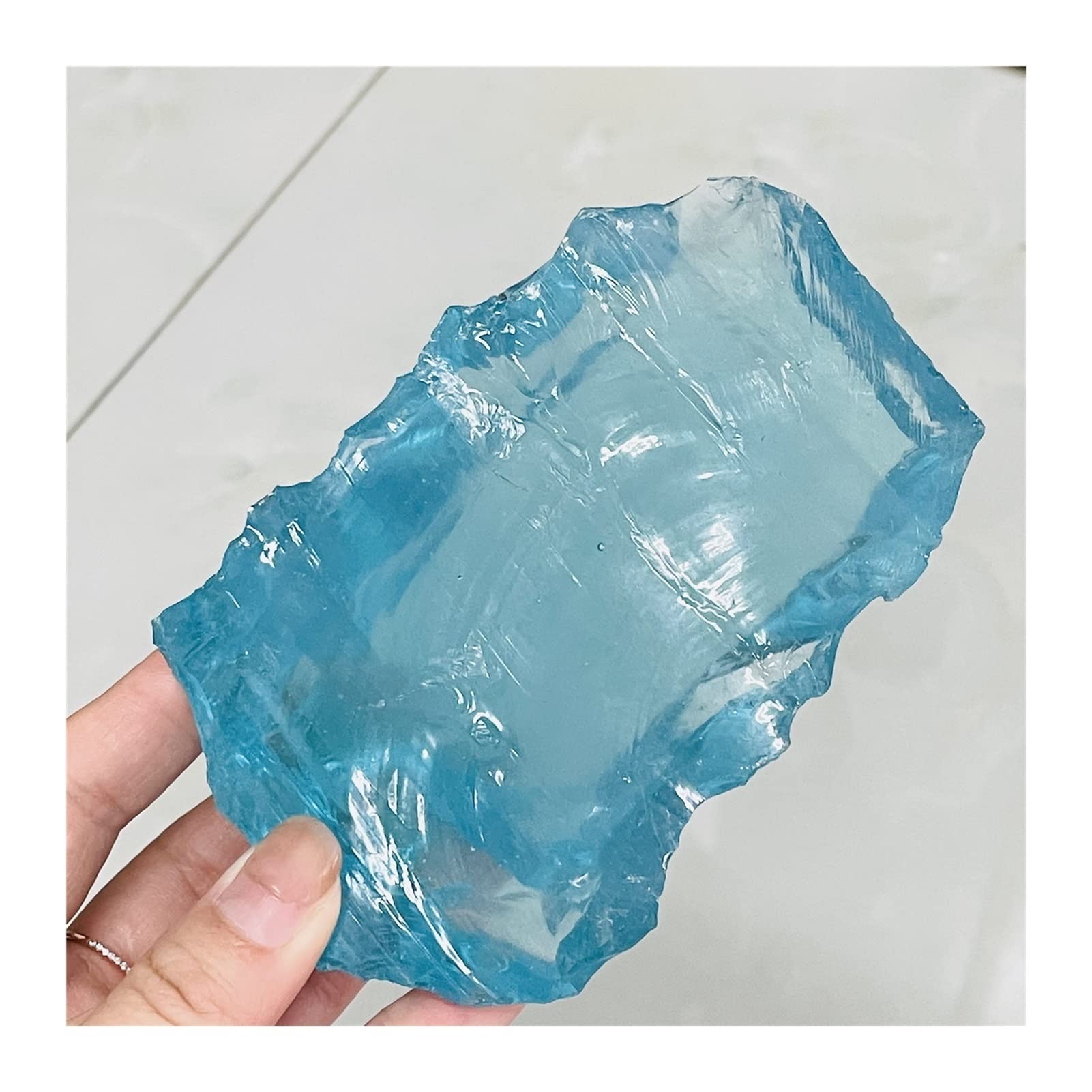 Cristal de meditación Natural Roca de Cristal de Cristal de Cuarzo Mineral Natural for Chakra Decoración de curación Piedra de Cristal (Size : 80-100g)