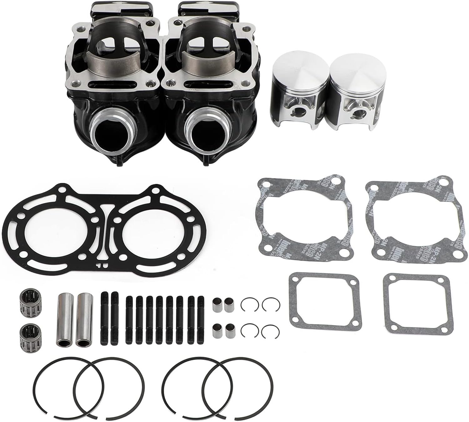 Artudatech Stock Bore Top End Rebuild Kit Fit for Yamaha