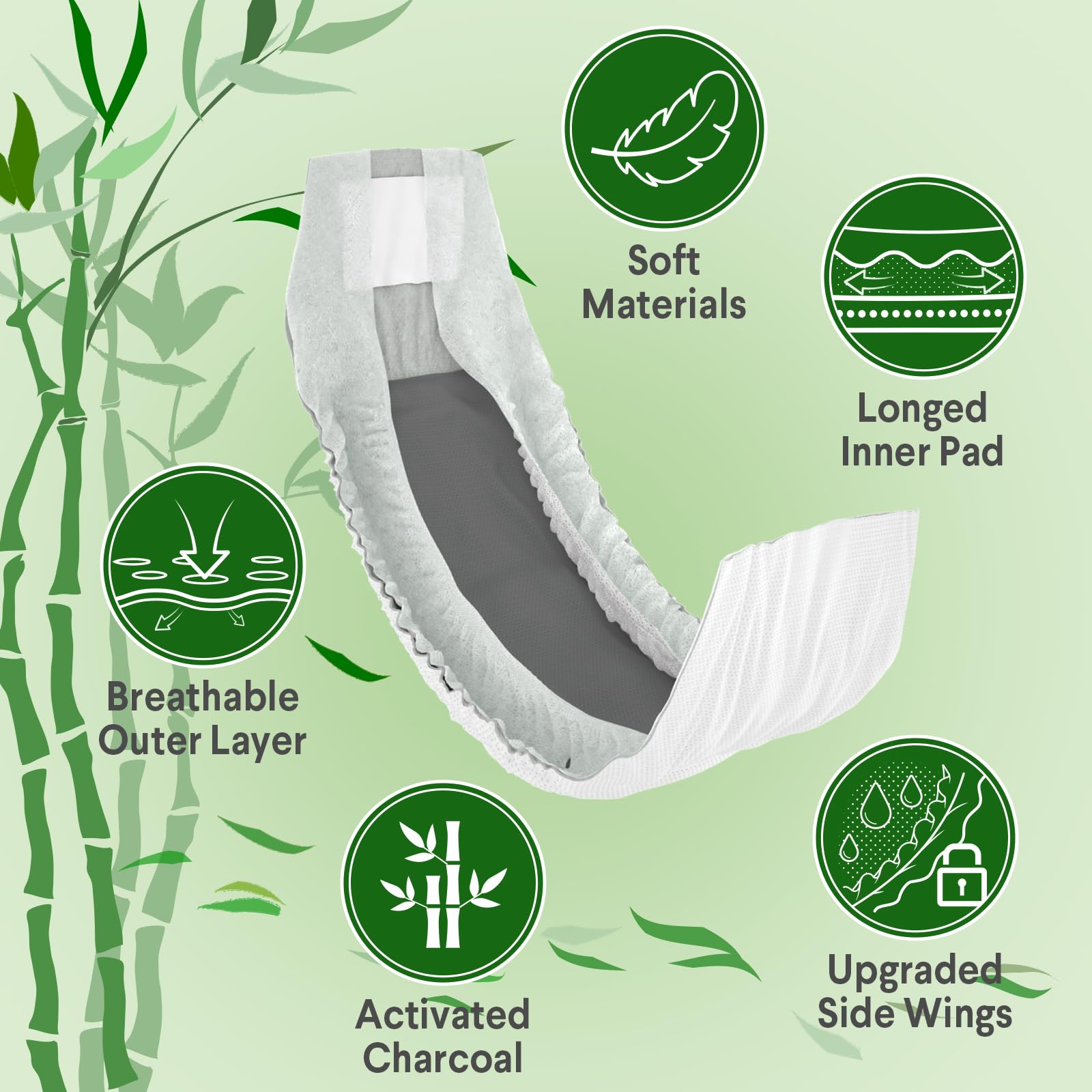 Flying Paws Pannolini per cani maschi, M-24 usa e getta con carbone attivo, neutralizzazione degli odori, pannolini morbidi e traspiranti, pantaloni per incontinenza per cuccioli M-24 Count