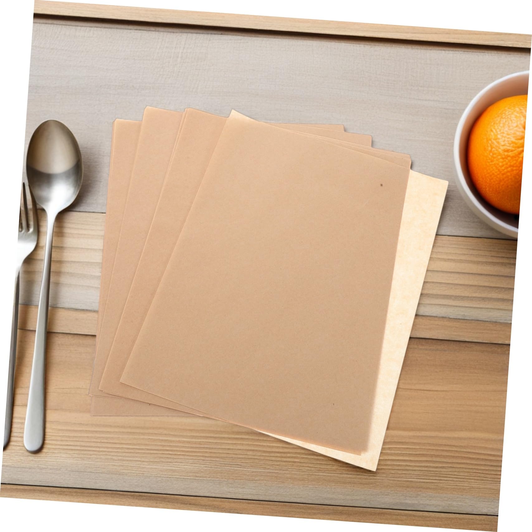 Papier Sulfurisé Cuisine 500 Pcs Kaki pour Cuisson et Service