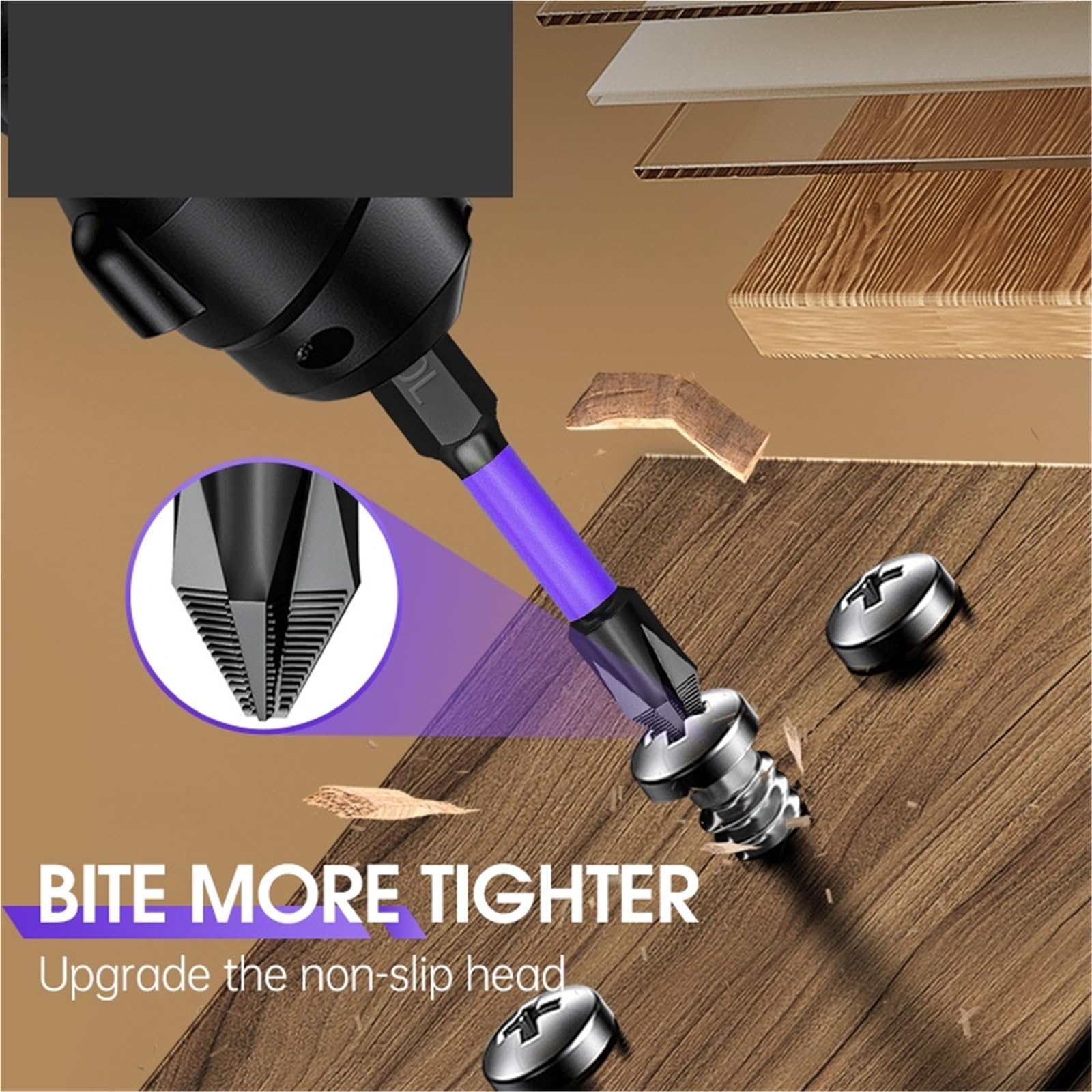 Set di punte for cacciavite Ph2 impermeabili, con testa a croce magnetica resistente, anti-impatto e coppia elevata Precisione Pratica(10pcs 150mm)