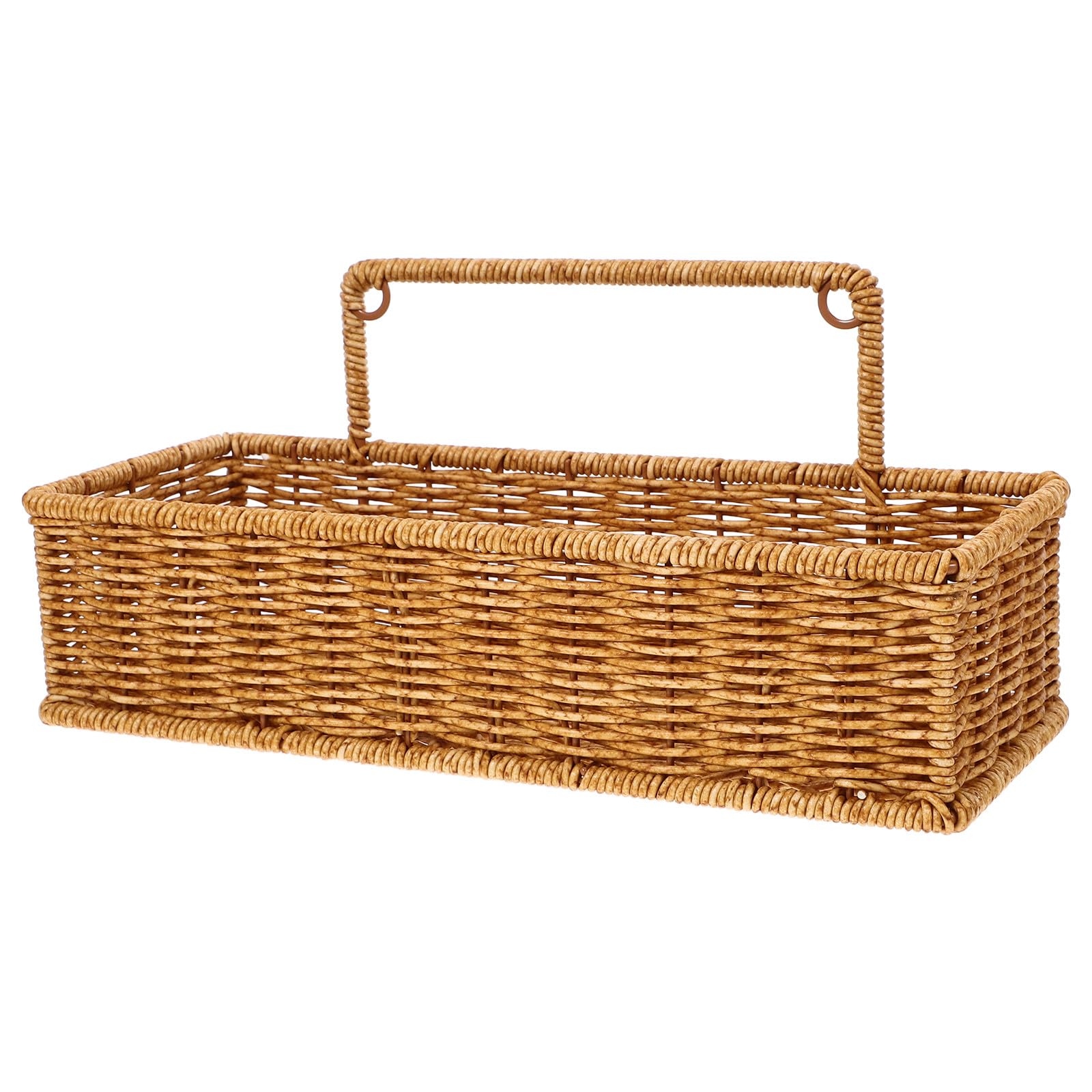 Cesta de pared tejida antirroturas de polipropileno lavable para baño