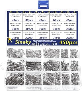 450pcs Spring Assortment Set, Compression Springs Kit, Assorted Size Small Springsï¼ŒStainless Steel Mechanical Compression Springs for Home Repairs & DIY