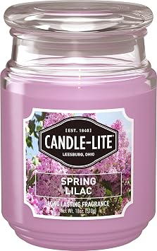 Candle-Lite Everyday Aromatherapy Candle Spring Lilac Scented, 18 oz