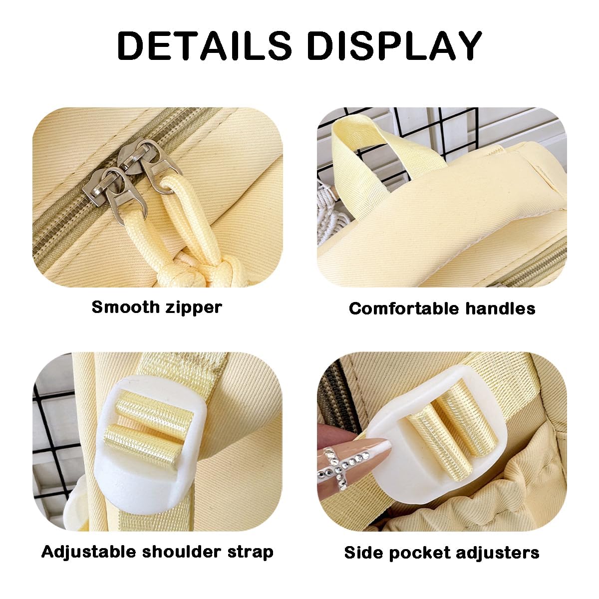 Ita Bag Rucksack Kawaii Anime Pin Display Rucksack mit Transparentem Fenster Cosplay Itabag für Sammler Schwarz