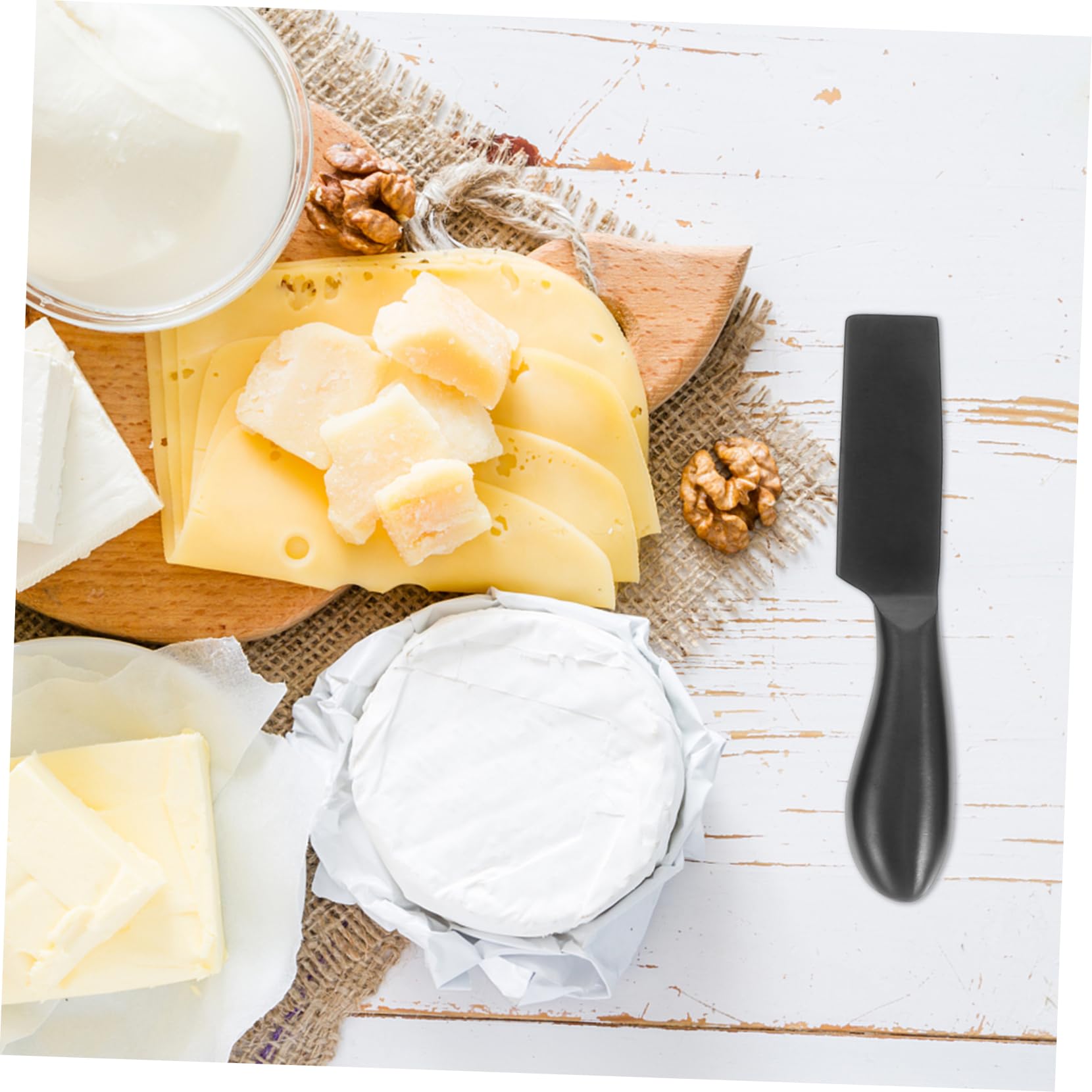 LIFKOME Edelstahl Käsemesser 6 Stück Mit Ergonomischem Griff Käsehobel Butterschneider Küchenwerkzeuge Für Haushalt Restaurant
