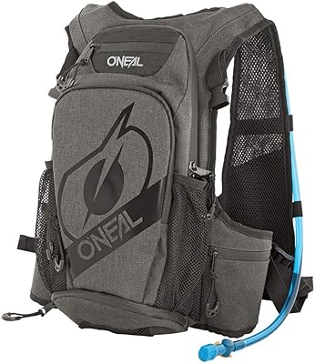 O'Neal | Zaino con sistema d'idratazione integrato | Bici MTB Mountain Bike | Capacità 12L, pannello posteriore imbottito in rilievo (rimovibile) | ROMER Hydration Backpack | Nero