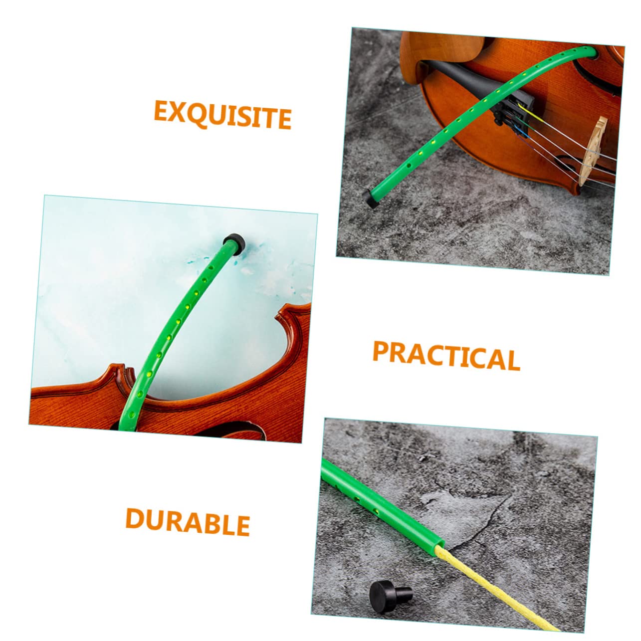 Garneck Humidificador Portátil para Violin de Goma Verde que Previene el Agrietamiento del Panel y Humedece Eficazmente el Instrumento