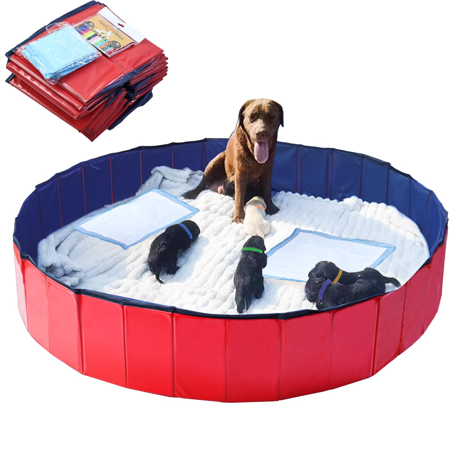 Artilife Dog Whelping Box Pool,Whelping Box for Dogs Birthing,Welping Box Whelping Pen for Puppies Whelping Supplies