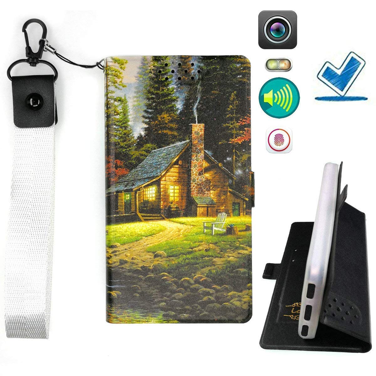 Lovewlb Case for Zte Quest Z3351s Cover Flip PU Leather Silicone case  Fixed Home