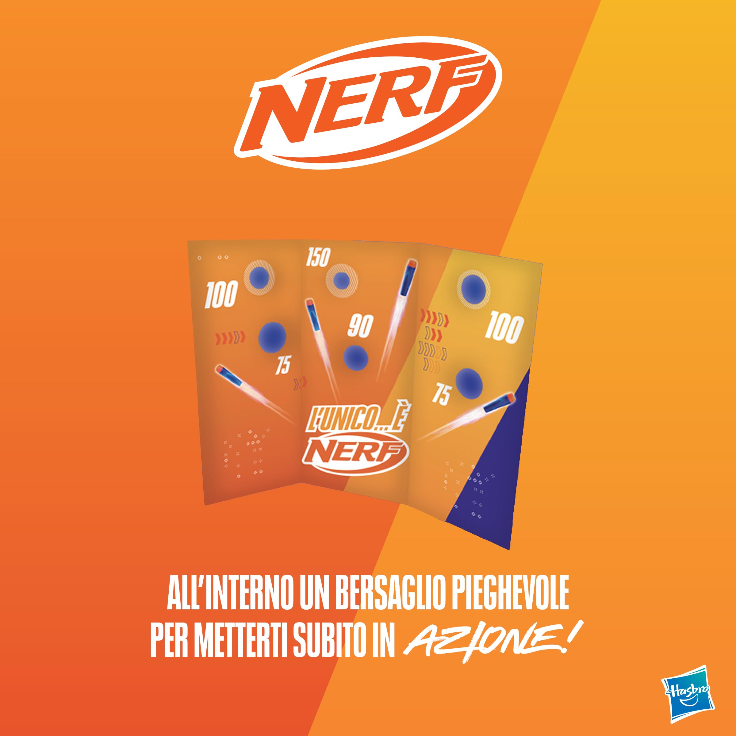 Hasbro Sorpresovo Nerf 2024 - Uovo con sorprese, Include Blaster e Set di bersagli, dagli 8 Anni in su