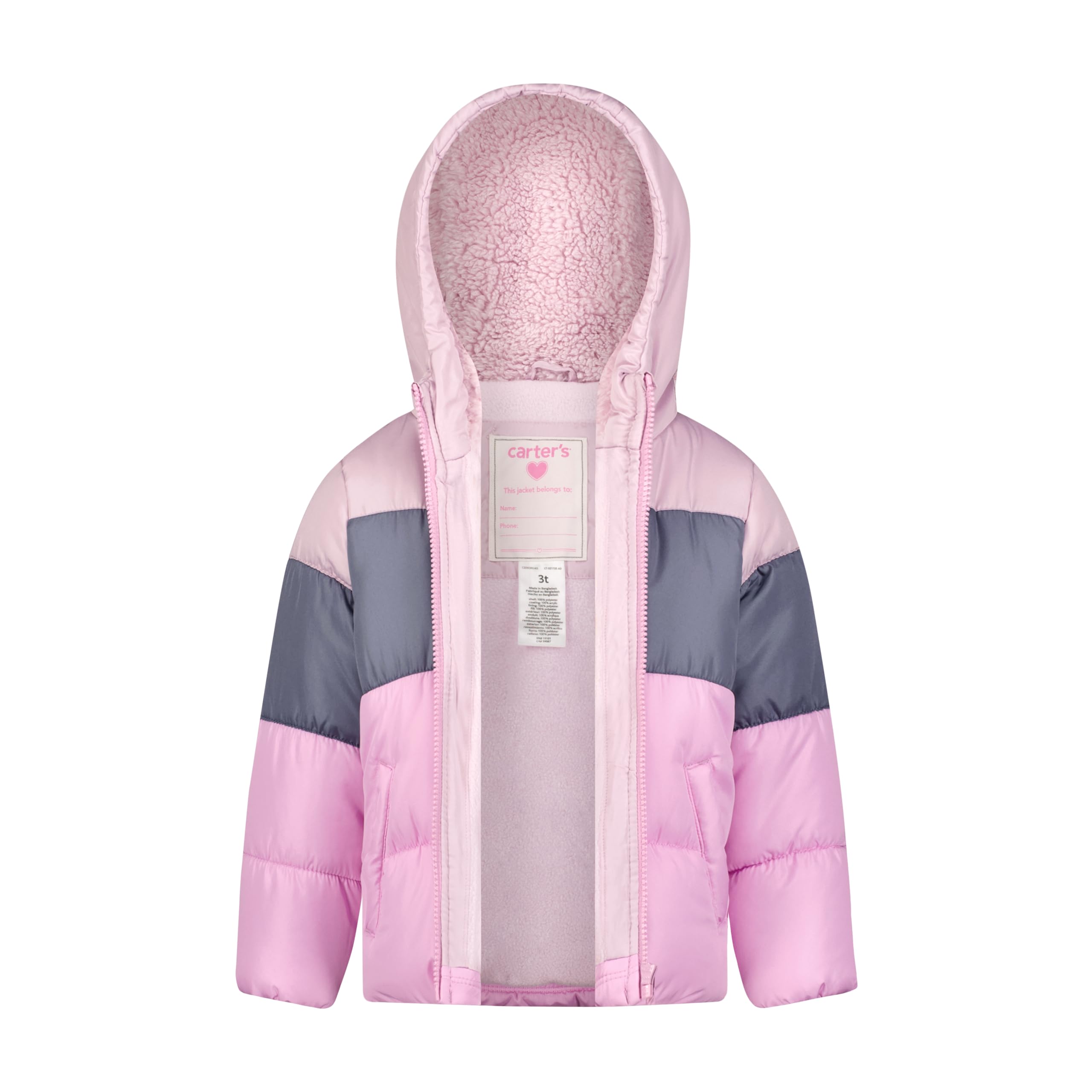 Carter's Schwere Mädchen Skianzug Schneeanzug Set 2-teilig Schneeanzug mit Kapuze Jacke