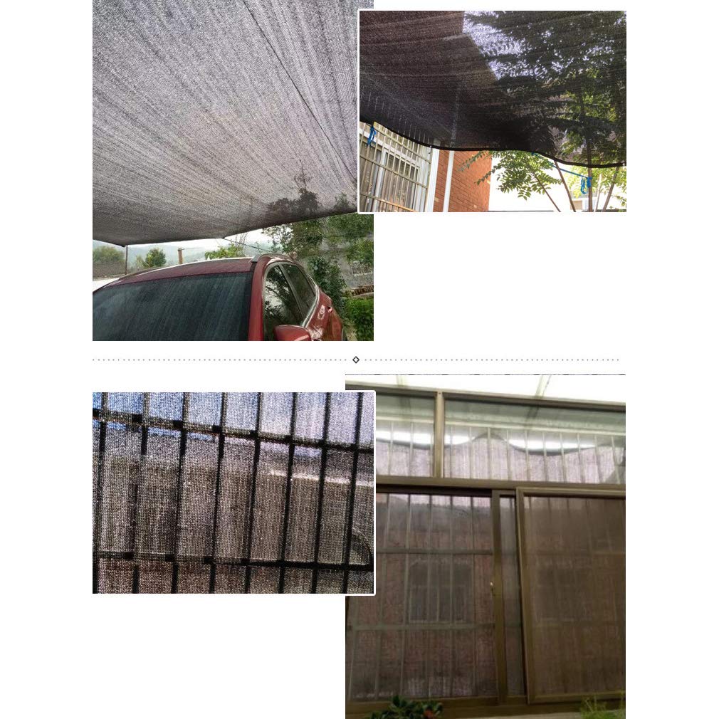 UVResint – Filet en maille 90 % respirant avec œillets pour extérieur, jardin, balcon, cour, toit perméable à l'eau et à l'air, noir, 10 x 10 m