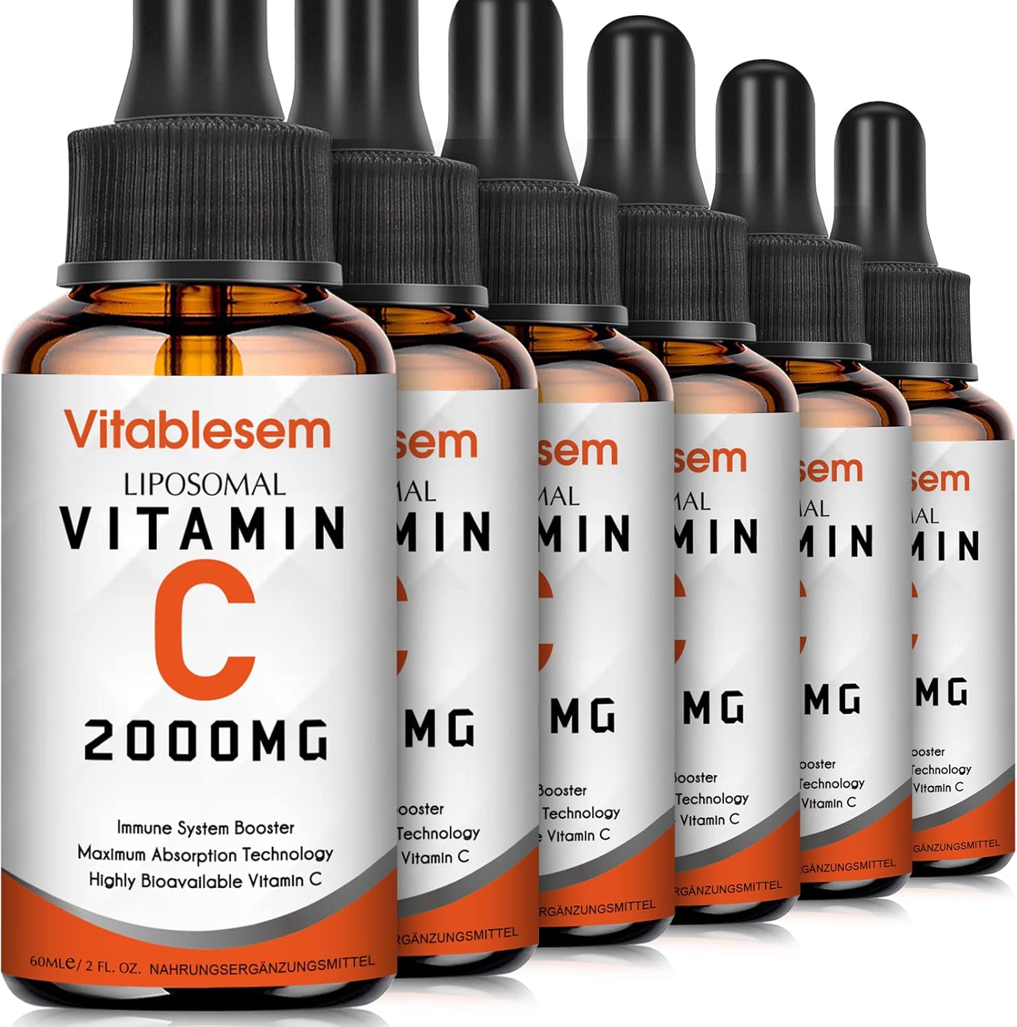 Liposomales Vitamin C Flüssig 2000 mg, 6 Flaschen, Hochdosiert