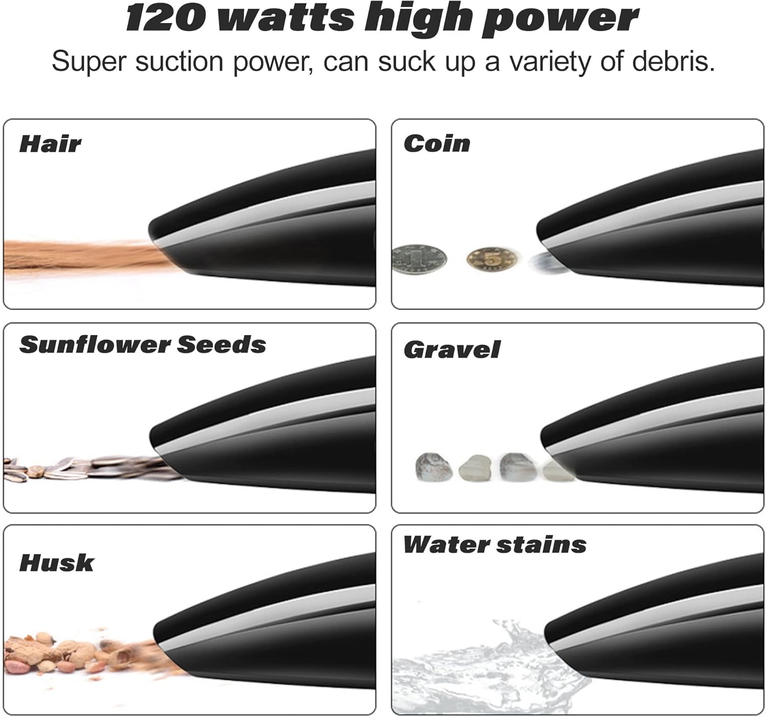 Wireless Vacuum Car Vacuum Cleaner for Machine Cordless Portable Handheld Desktop Vacuum Cleaner for Home Home Appliance Car (Color : Orange)