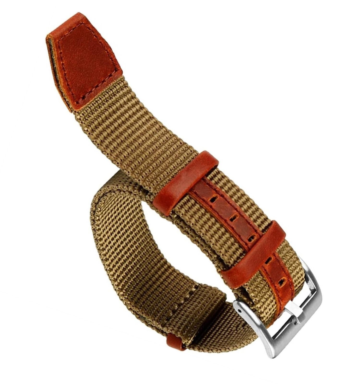 Bande de montres nylon cuir : sangle lourde anti-déchirure - 8