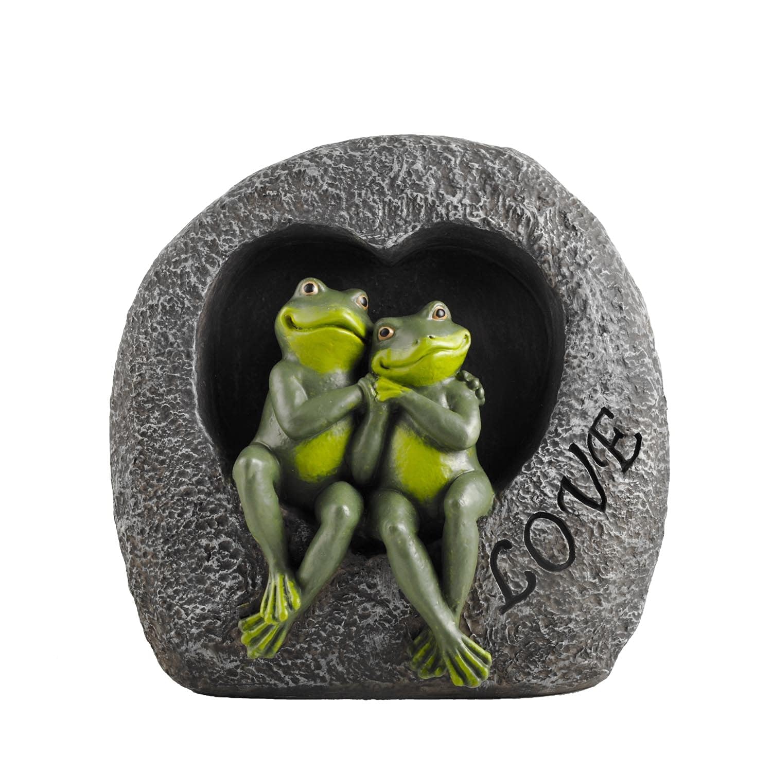 PlentifulHome Lovers Frog Ornament - Garden Frog Pair Statuettes, Romantic Resin Animal Figurines, Anniversary or Wedding Gift