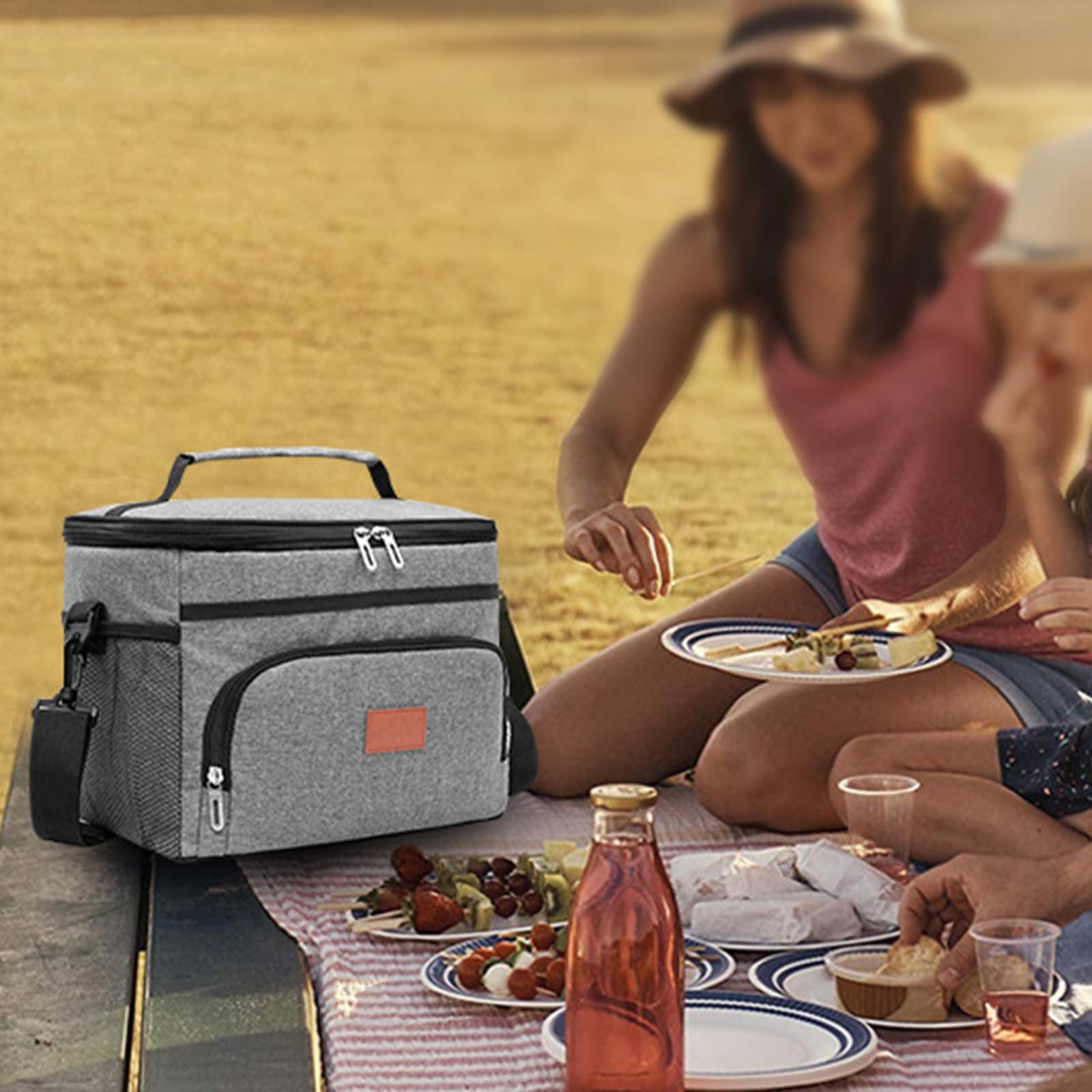 Borsa per pranzo per picnic in ufficio Viaggi all ' aperto Escursionismo Contenitore per cena isolato portatile Scatola per alimenti termica per studenti