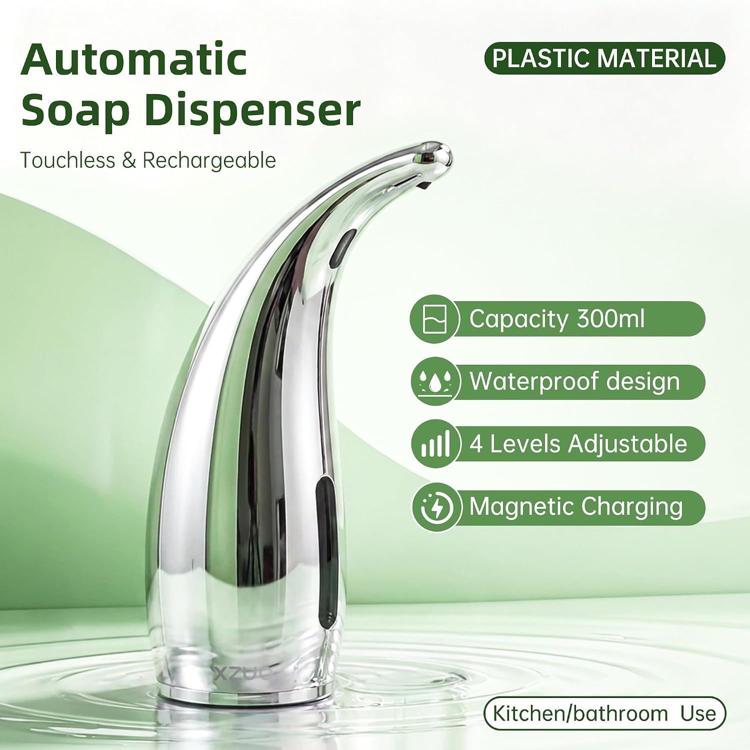Automatic Soap Dispenser, Touchless Dish Soap Dispenser with Sensor image 2