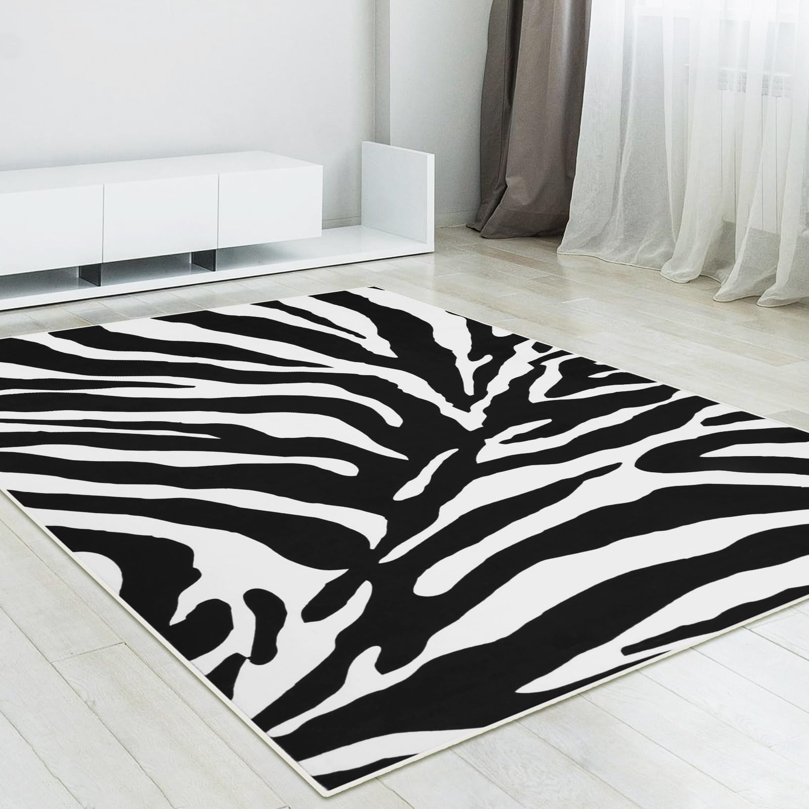 Betadistor Area Rugs for Living room, Black and White, 302-14121 — image 1