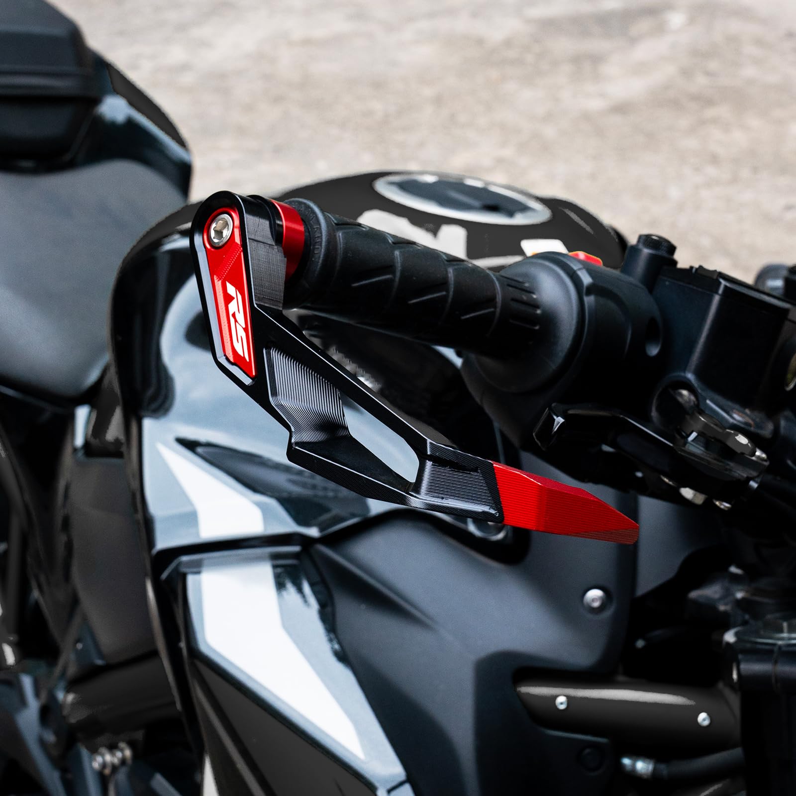 Paramani Moto Per RS 660 RS660 RSV4 FACTORY 2021-2025 RS457 2024 2025 RS125 RS50 Accessori moto Protezioni per manubrio Protezioni per leve freno e frizione Alluminio Paramani (Rosso)