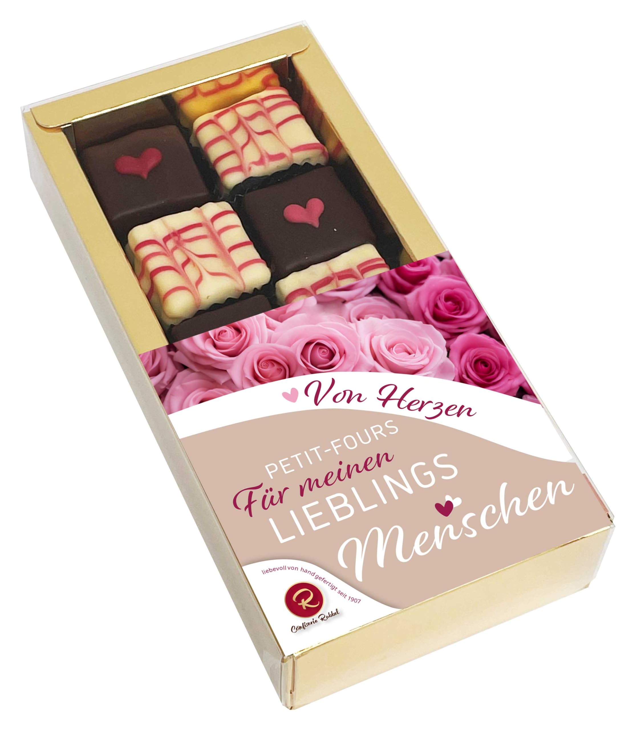 Confiserie Rabbel Petit-Fours Lieblingsmensch 175 g Geschenkbox