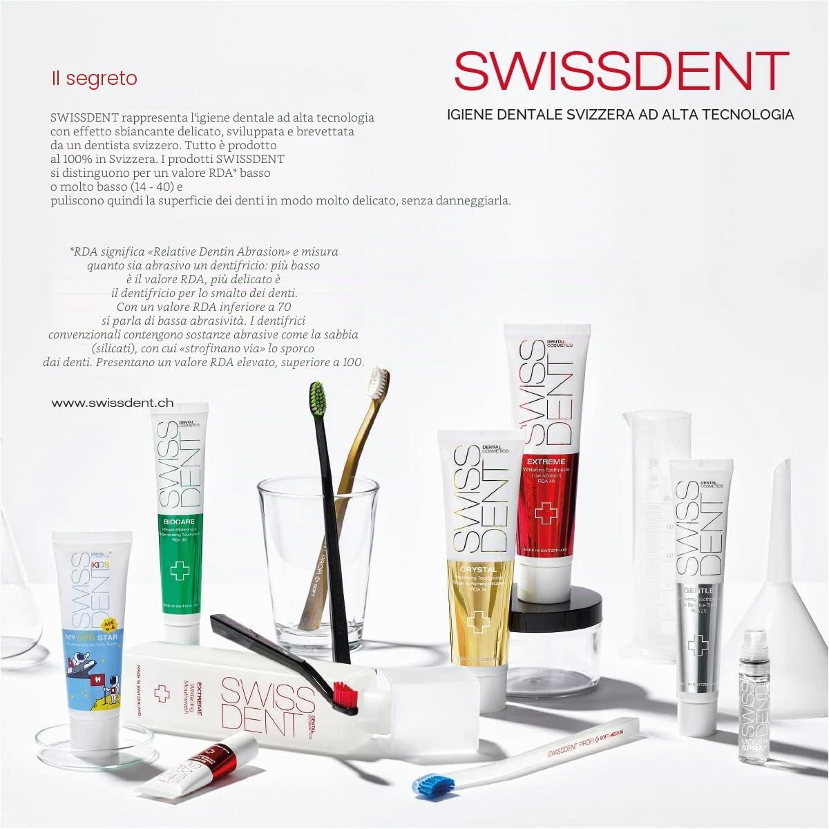 SWISSDENT Dental Cosmetics Crystal Repair and Whitening Toothcream 100ml