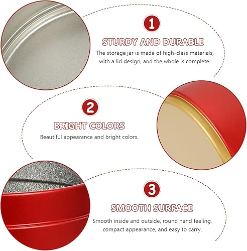 Miniatura 5 de Hemoton Latas de té y azúcar, recipiente de té con tapas herméticas, recipiente de té para bolsas de té y té sueltas, recipientes de cocina pequeños