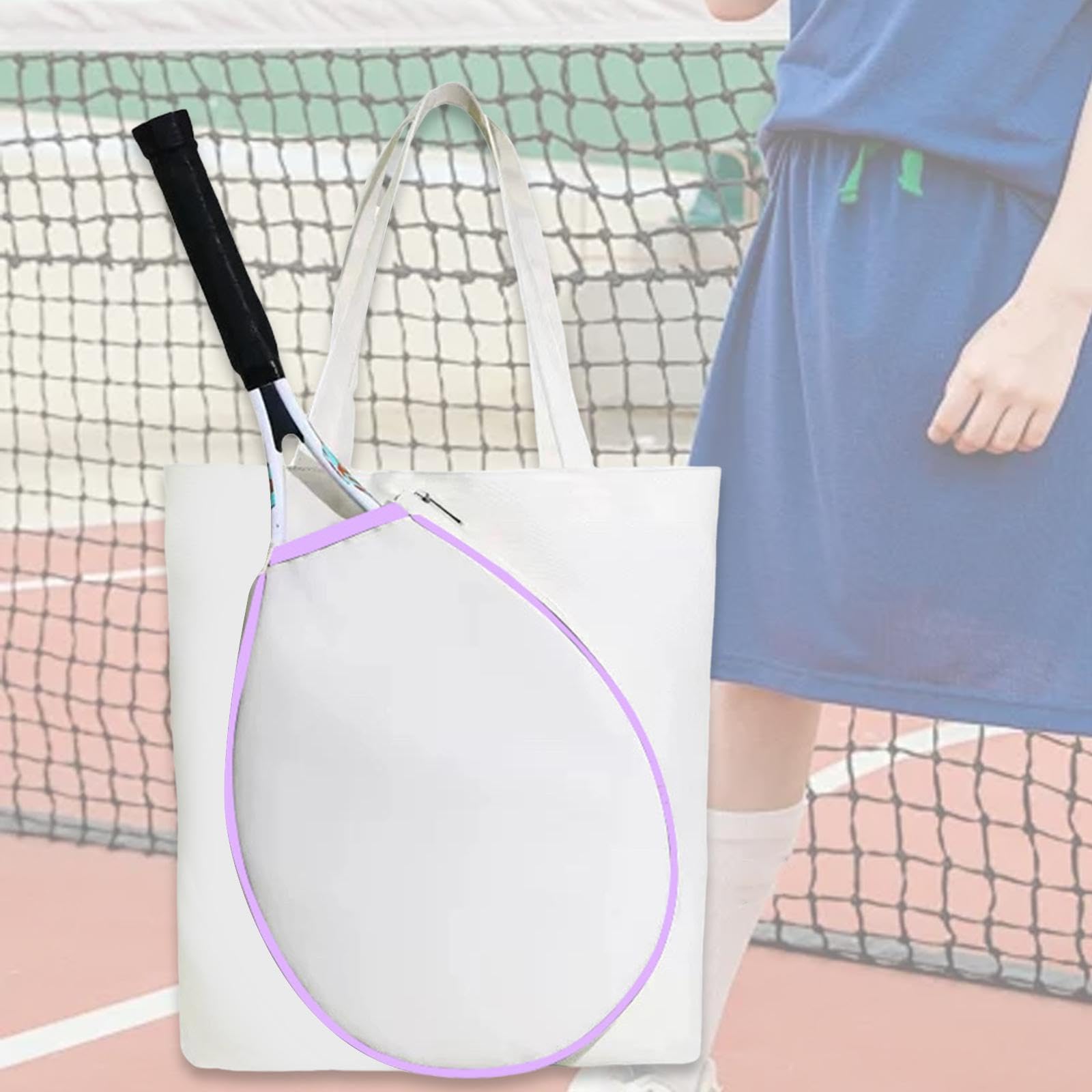 QSTDGVPW Tennis Racket Bag,Canvas, Easy to Clean