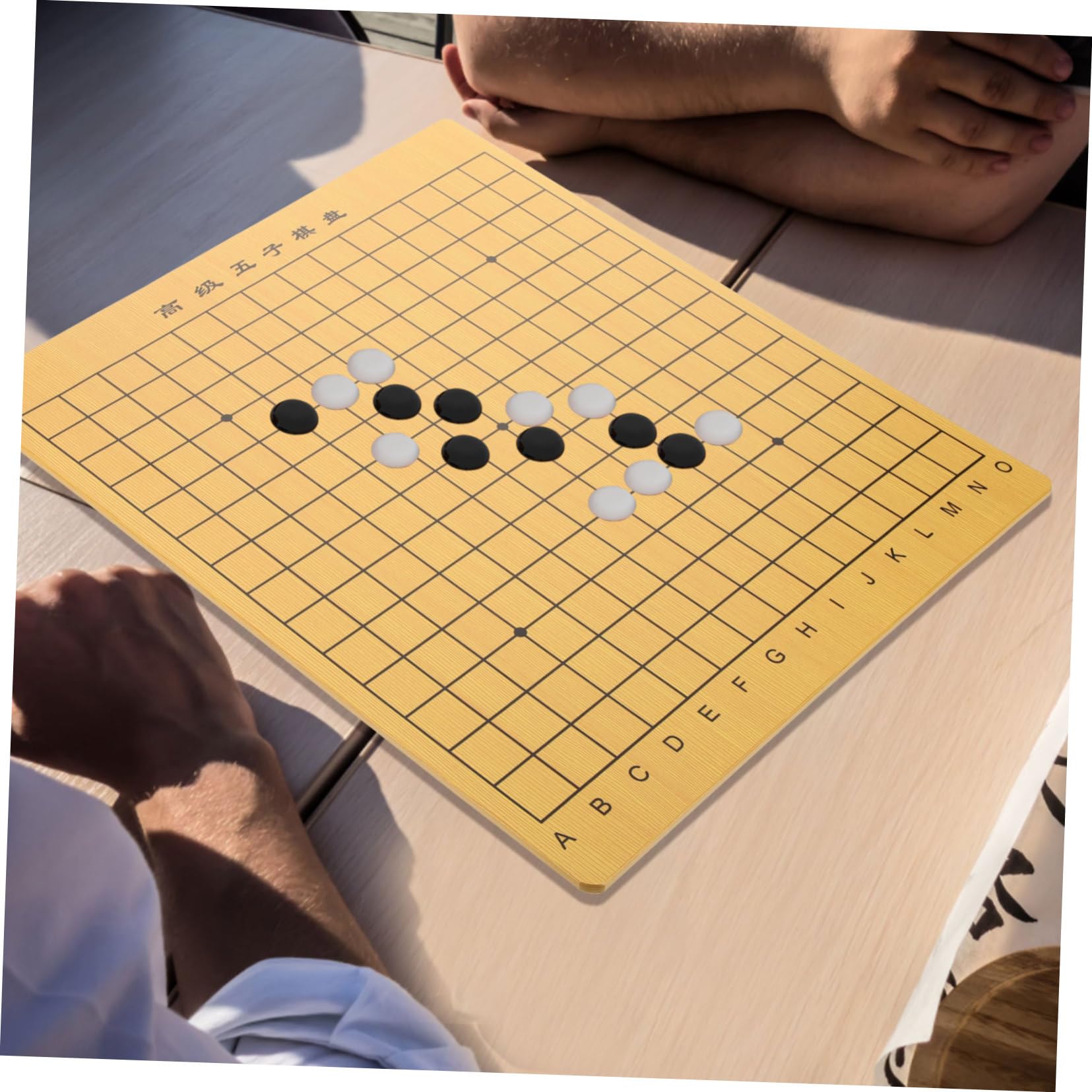 IMIKEYA Holz Doppeltes Schachbrett mit Holzmaterial und Praktischem Doppelseitigem Design für Zuhause als Zubehör für Brettspiele und Kreatives Schachspiel