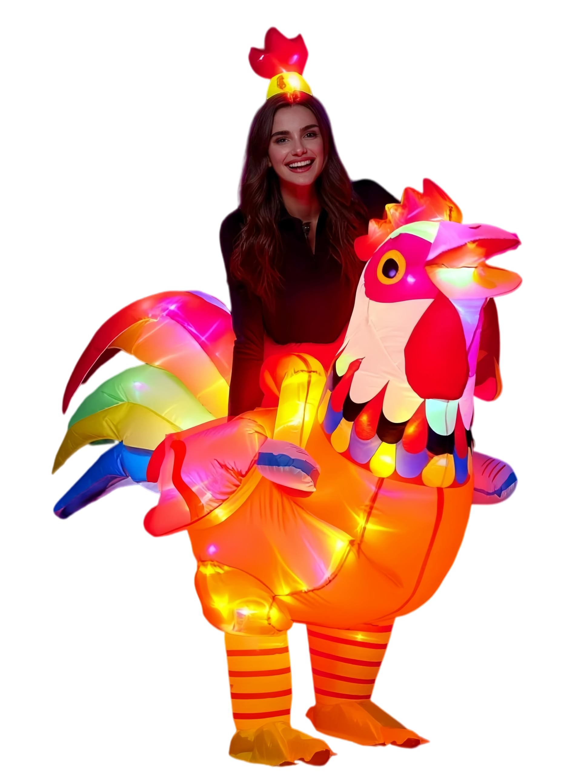red rooster dress code Letsglow Adult Inflatable Ride-on Costume, Man Women Chicken Suit with LED Lights Funny Glow for Halloween Christmas (Red Rooster, Adult) : Clothing, Shoes & Jewelry Three Quarter Length Clergy Material:Vegan Leather BEAUTIFUL