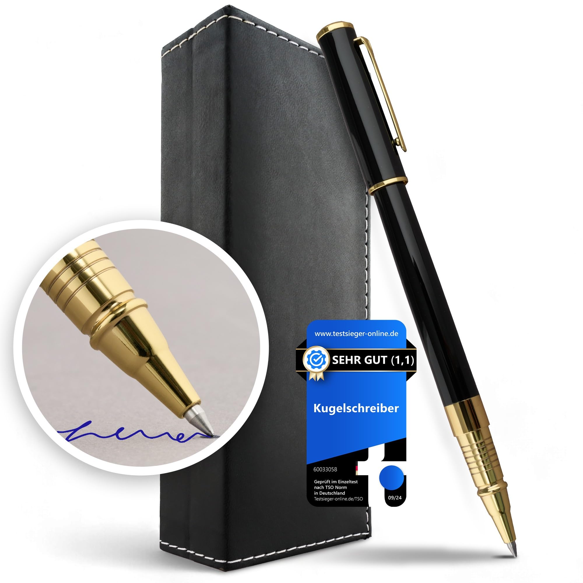 Premium Kugelschreiber Set Aus Metall – Silber, Mit 5 Ersatzminen – Ideal Für Büro & Geschenk