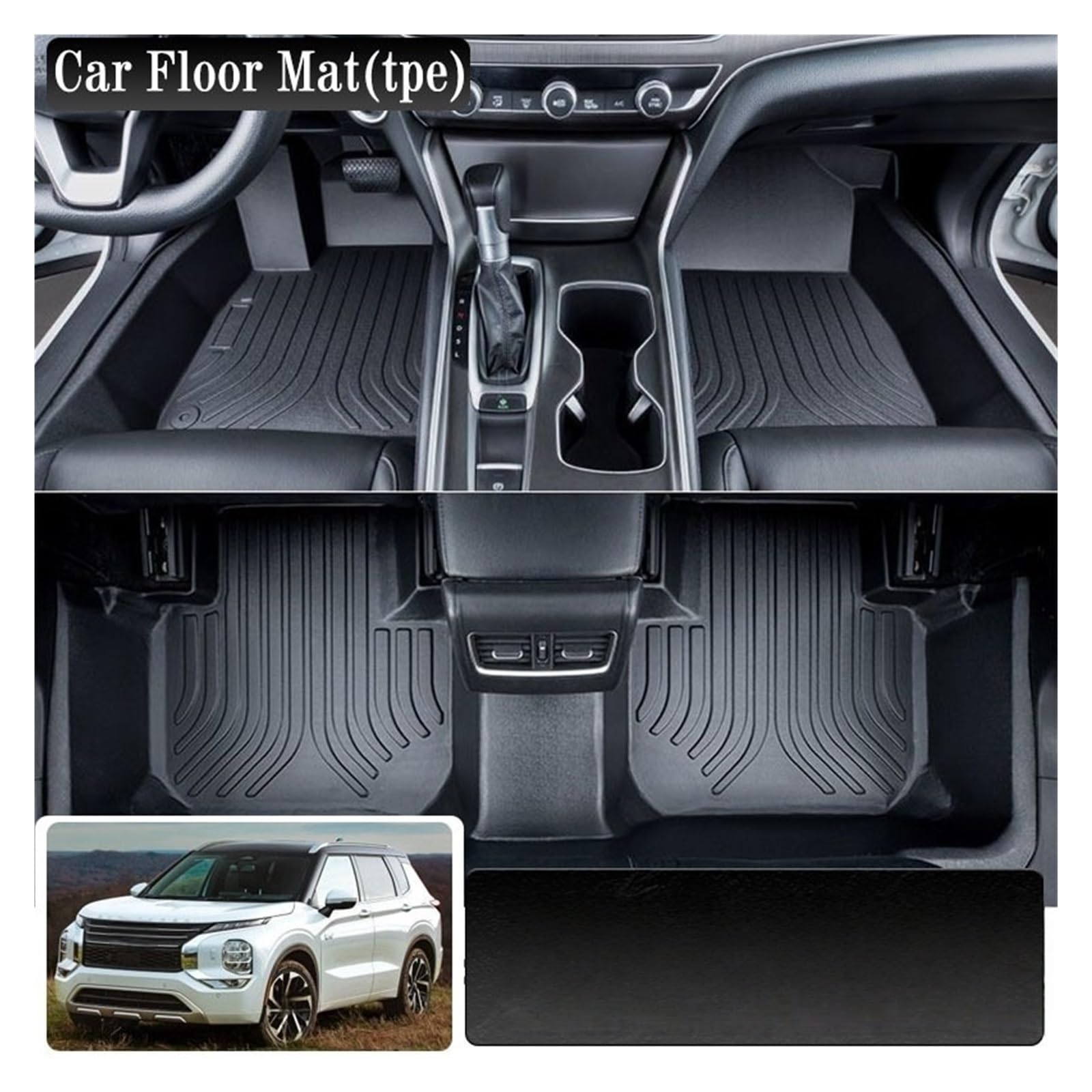 Auto-Fußmatte für Mitsubishi für Outlander PHEV GN 2022–2024 LHD