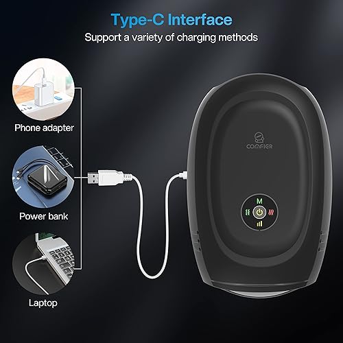 Miniatura 9 de COMFIER Masajeador de manos para alivio del túnel carpiano, compresión y vibración, masajeador de dedos para dispositivos de alivio del dolor,