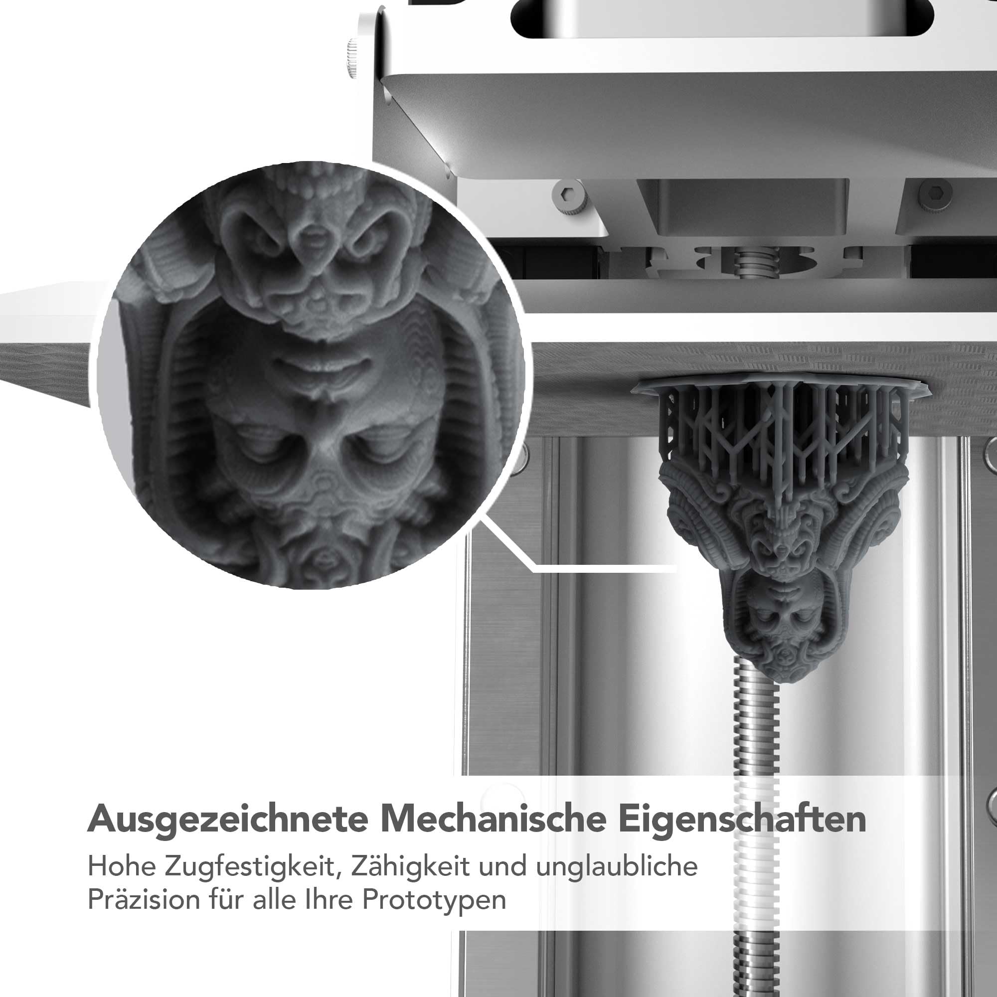 Phrozen TR300 3D Drucker Resin | Hohe Temperaturauflösung bis 156°C Hitzebeständigkeit | 405nm Photopolymer UV-Harz für SLA/DLP/LCD 3D Printer | Hohe Zähigkeit, Geringer Geruch (1kg)
