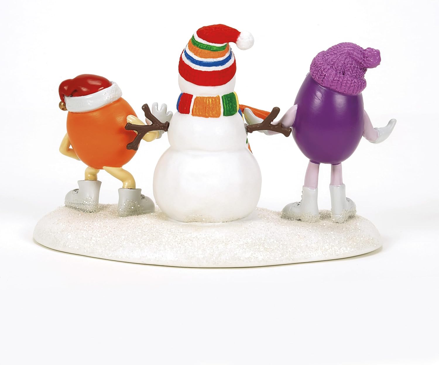 Department 56 North Pole Village Accessories M&M's Snowman Got Your Nose Figurine, 3.11 Inch, Multicolor