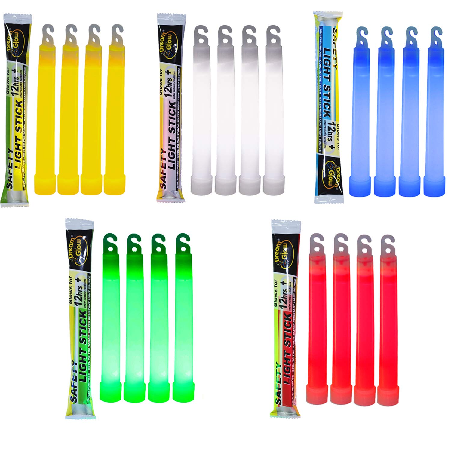 Buy 20 Industrial Grade Glow Sticks/Ultra Bright Light Sticks