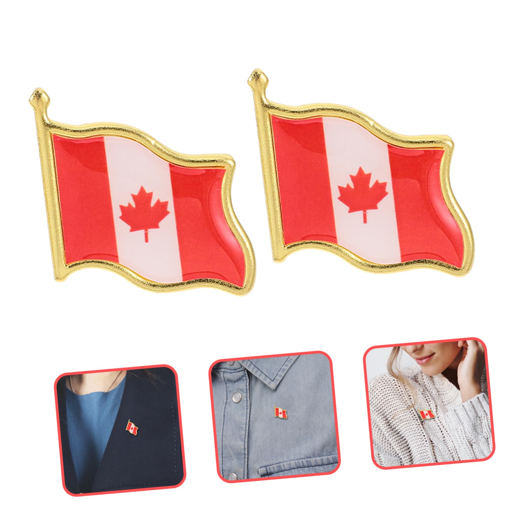 Beavorty 100 Pezzi Spille Canada Spille Decorative per Giacca Fermagli per Sciarpa Antiscivolo Accessori Unisex Robuste e Riutilizzabili
