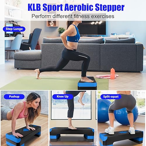 Miniatura 6 de Entrenador de plataforma escalonado aeróbico de entrenamiento de ejercicio ajustable